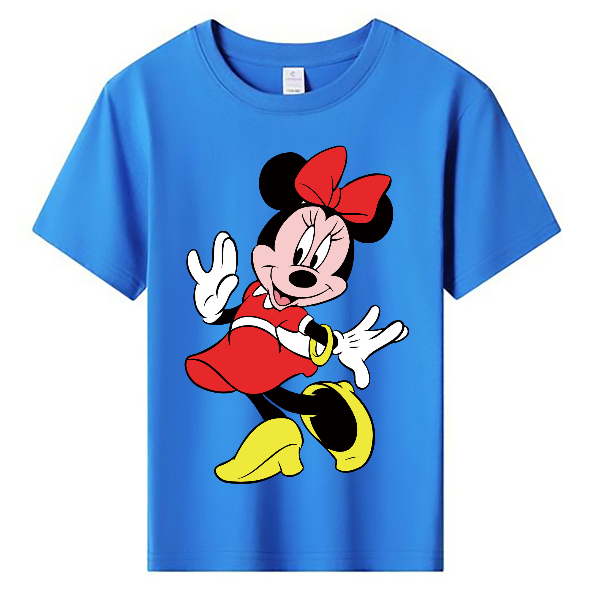 ミッキーマウス Mickey Mouse 綿100％キッズTシャツ（フロントプリント）